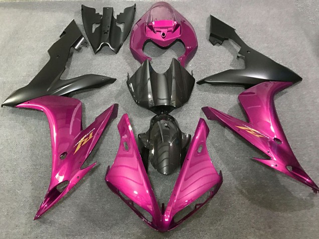 Descuento Carenados Moto Yamaha R1 2004-2006 - Hot Rosa FibraCarbono Estilo