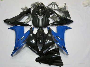 Descuento Carenados Moto Yamaha R1 2004-2006 - Negro Brillante Negro Mate Azul