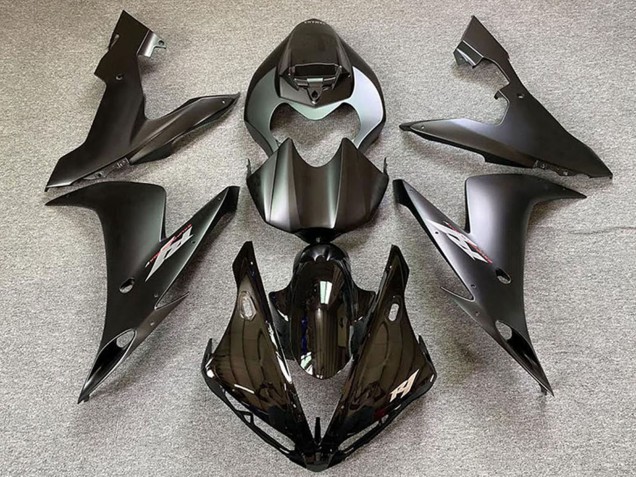 Descuento Carenados Moto Yamaha R1 2004-2006 - Negro Brillante Negro Mate