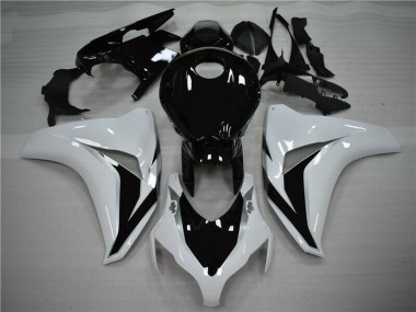 Descuento Carenado Moto Honda CBR1000RR 2008-2011 - Blanco Negro Brillante