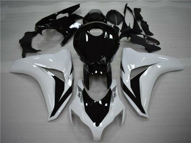 Descuento Carenado Moto Honda CBR1000RR 2008-2011 - Blanco Negro Brillante