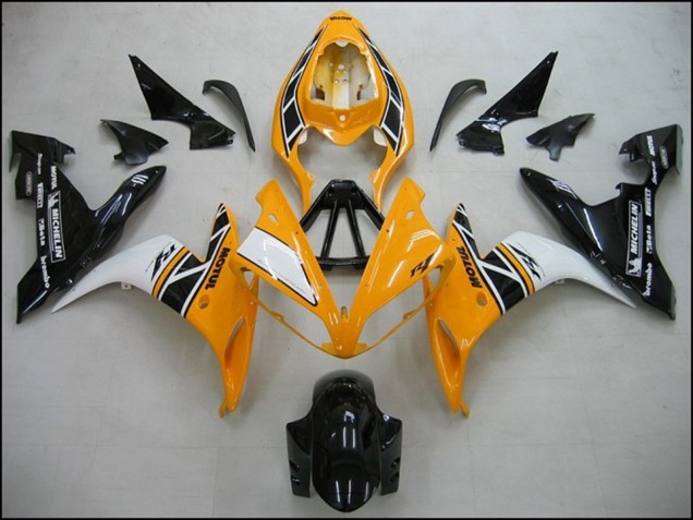 Descuento Carenados Moto Yamaha R1 2004-2006 - Amarillo Blanco Negro OEM Estilo