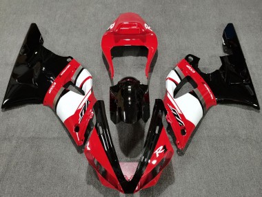 Descuento Carenados Moto Yamaha R1 2000-2001 - Rojo Blanco Negro Brillante