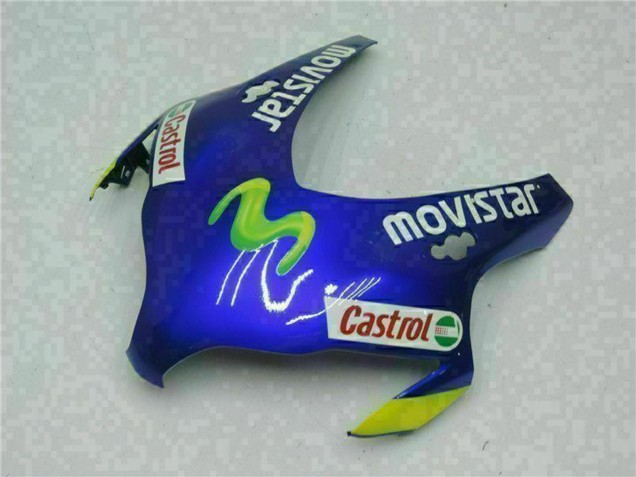 Descuento Carenados Moto Honda CBR1000RR 2008-2011 - Azul Amarillo Verde MoviStar Castrol