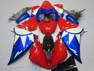 Descuento Carenados Moto Yamaha R1 2012-2014 - Blanco Rojo Azul Negro
