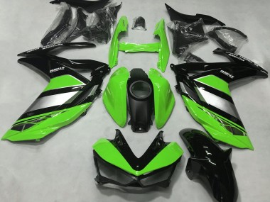 Descuento Carenados Moto Yamaha R3 2015-2018 - Verde Plata Negro Brillante