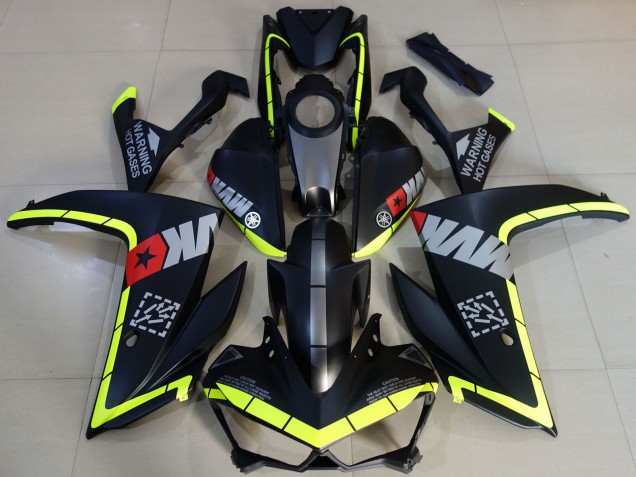 Descuento Carenados Moto Yamaha R3 2015-2018 - Amarillo Gris Negro Mate Estrella