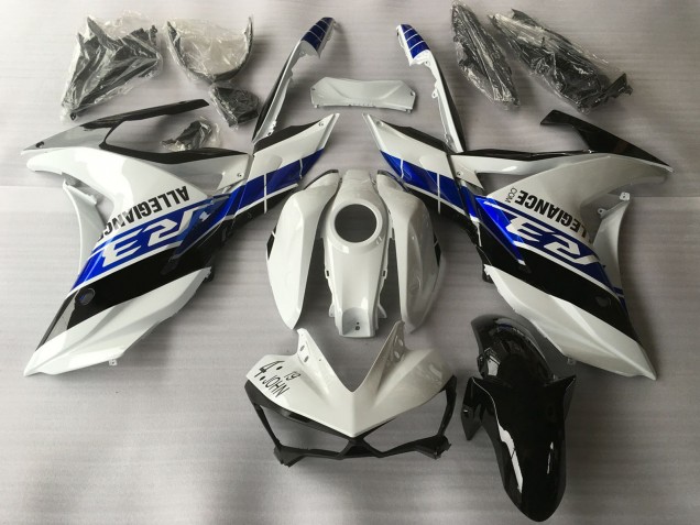 Descuento Carenados Moto Yamaha R3 2015-2018 - Blanco Azul Negro