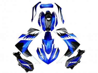 Descuento Carenados Moto Yamaha R3 2015-2018 - Azul Blanco Negro Tiburón