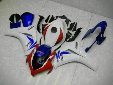 Descuento Carenado Moto Honda CBR1000RR 2008-2011 - Blanco Rojo Azul HRC