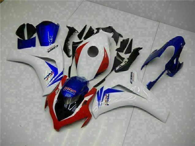 Descuento Carenado Moto Honda CBR1000RR 2008-2011 - Blanco Rojo Azul HRC