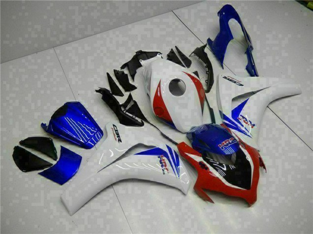 Descuento Carenado Moto Honda CBR1000RR 2008-2011 - Blanco Rojo Azul HRC