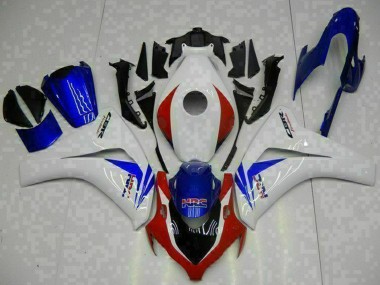 Descuento Carenado Moto Honda CBR1000RR 2008-2011 - Blanco Rojo Azul HRC