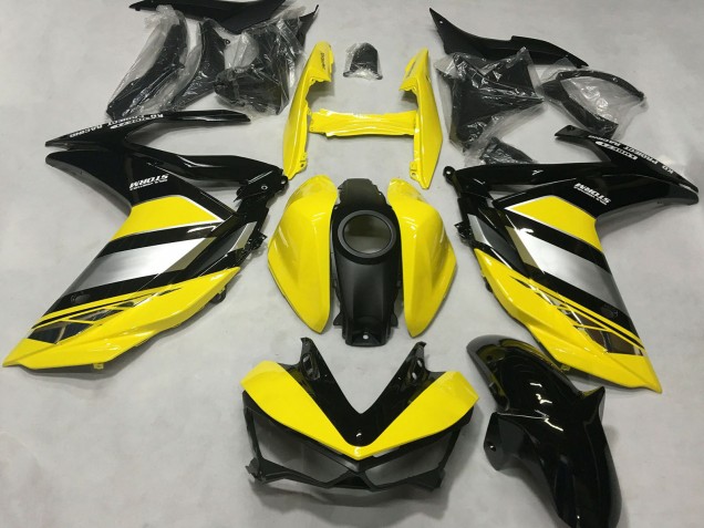 Descuento Carenados Moto Yamaha R3 2015-2018 - Amarillo Plata Negro Brillante