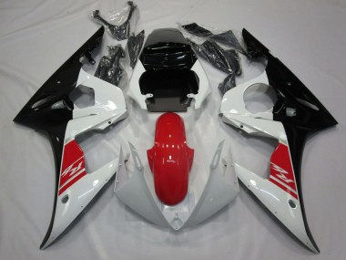 Descuento Carenado Moto Yamaha R6 2005 - Blanco Rojo Negro
