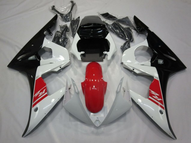Descuento Carenado Moto Yamaha R6 2005 - Blanco Rojo Negro