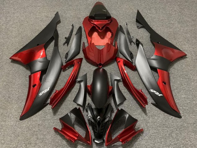 Descuento Carenados Moto Yamaha R6 2008-2016 - Rojo Negro Mate