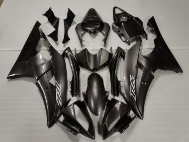 Descuento Carenados Moto Yamaha R6 2008-2016 - Negro Brillante Blanco Calcomanías