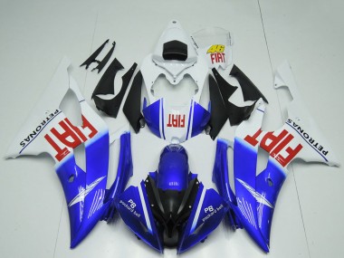 Descuento Carenados Moto Yamaha R6 2008-2016 - Blanco Azul Rojo Negro Fiat