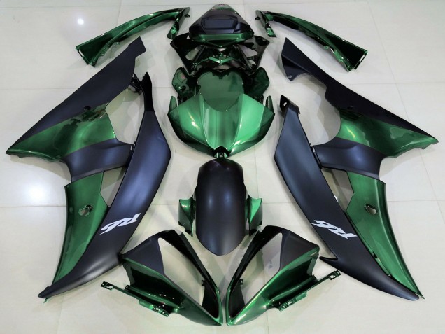Descuento Carenados Moto Yamaha R6 2008-2016 - Verde Negro Mate