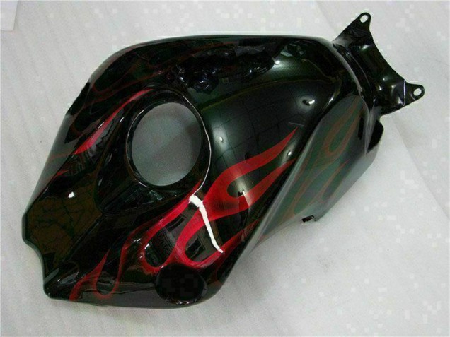 Descuento Kits Carenado Moto Honda CBR1000RR 2008-2011 - Negro Brillante Rojo Llama