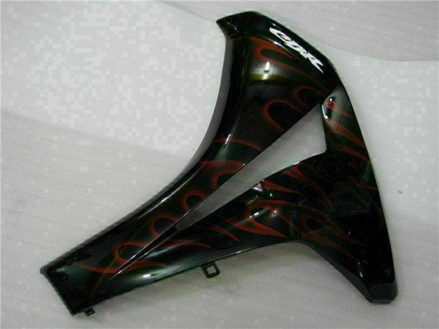 Descuento Kits Carenado Moto Honda CBR1000RR 2008-2011 - Negro Brillante Rojo Llama