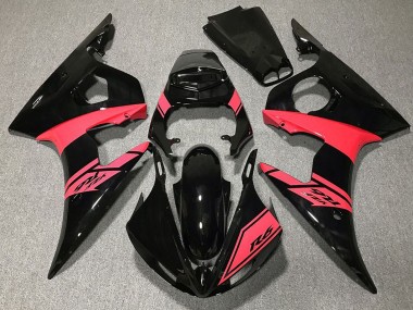 Descuento Carenados Moto Yamaha R6 2003-2004 - Negro Brillante Rosa