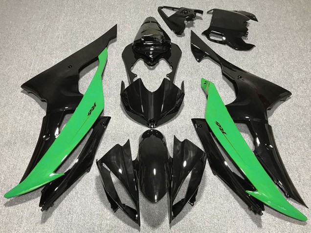 Descuento Carenado Moto Yamaha R6 2008-2016 - Verde Negro Brillante