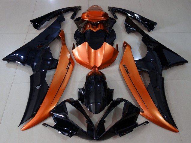 Descuento Carenados Moto Yamaha R6 2008-2016 - Naranja Negro Brillante