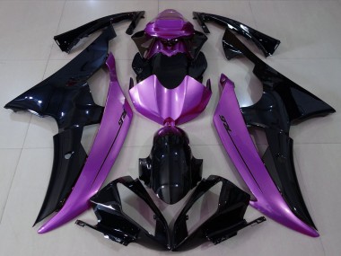 Descuento Carenados Moto Yamaha R6 2008-2016 - Púrpura Negro Brillante