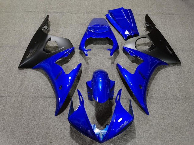Descuento Carenados Moto Yamaha R6 2005 - Azul Negro Mate