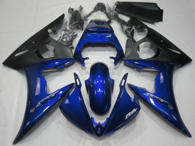 Descuento Carenados Moto Yamaha R6 2005 - Azul Oscuro Negro Mate