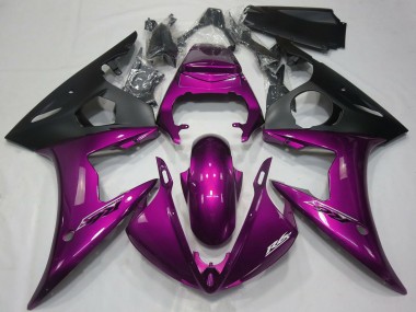 Descuento Carenados Moto Yamaha R6 2005 - Rosa Oscuro Negro Mate