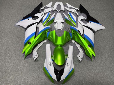 Descuento Carenados Moto Yamaha R6 2017-2023 - Blanco Azul Verde