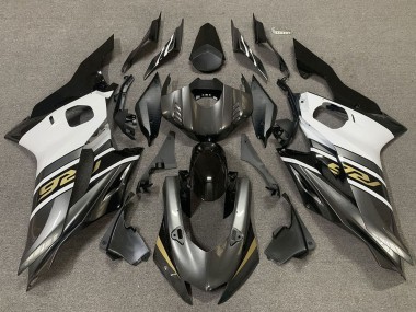 Descuento Carenados Moto Yamaha R6 2017-2023 - Blanco Gris Negro Brillante Oro