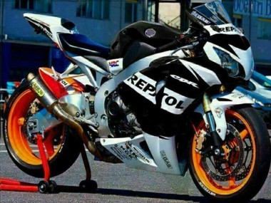 Descuento Carenados Moto Honda CBR1000RR 2008-2011 - Plata Blanco Negro Brillante Repsol