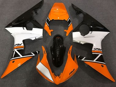 Descuento Carenados Moto Yamaha R6 2003-2004 - Naranja Blanco Negro Brillante