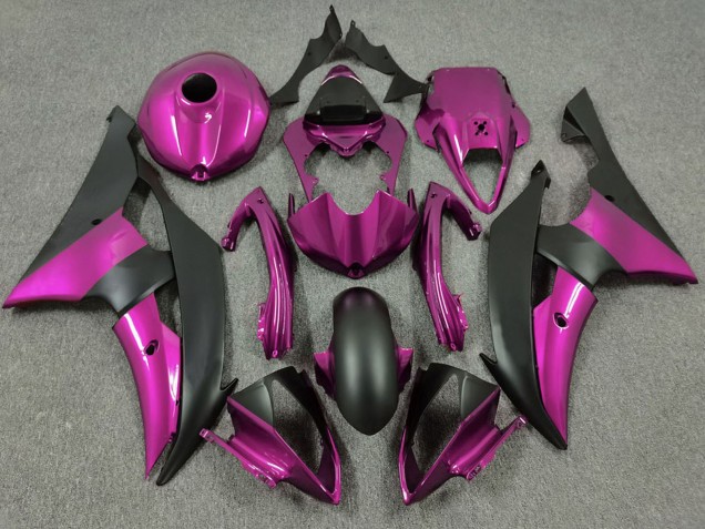 Descuento Carenados Moto Yamaha R6 2008-2016 - Rosa Negro Mate