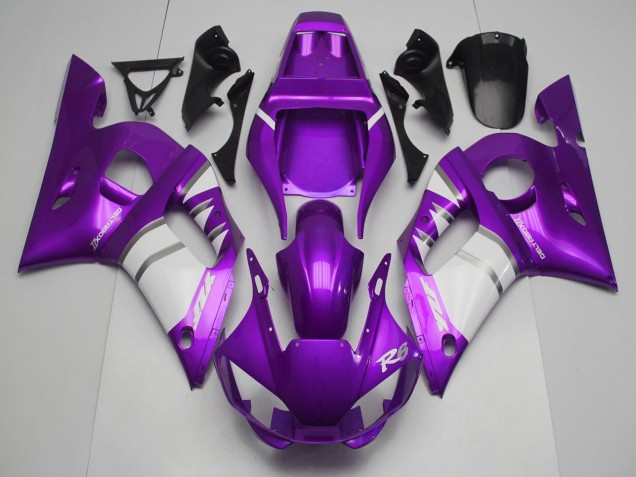 Descuento Carenados Moto Yamaha R6 1998-2002 - Púrpura Blanco
