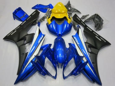 Descuento Carenados Moto Yamaha R6 2006-2007 - Amarillo Azul Blanco Negro Mate Motul