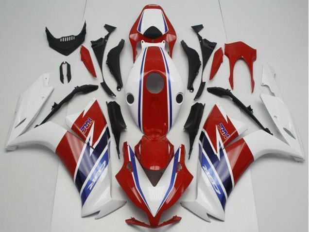 Descuento Carenado Moto Honda CBR1000RR 2012-2016 - Blanco Rojo Azul