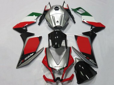 Descuento Carenados Moto Aprilia RS4 125 2012-2018 - Plata Rojo Negro Brillante