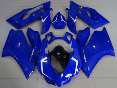 Descuento Carenados Moto Ducati 1199 2011-2014 - Azul Brillante Blanco