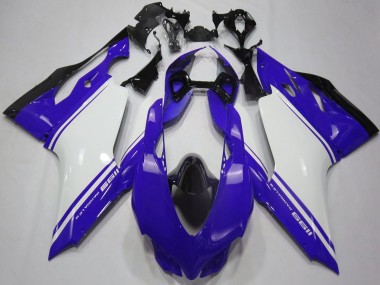 Descuento Carenados Moto Ducati 1199 2011-2014 - Azul Brillante Blanco Negro