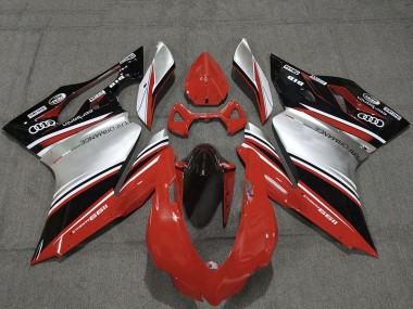 Descuento Carenados Moto Ducati 1199 2011-2014 - Rojo Plata Negro Performance