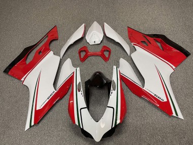Descuento Carenados Moto Ducati 1199 2011-2014 - Blanco Rojo Negro Verde