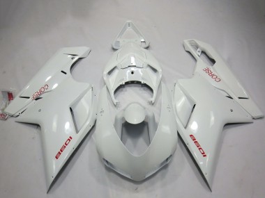 Descuento Carenados Moto Ducati 1098 2007-2014 - Blanco Corse