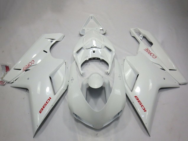 Descuento Carenados Moto Ducati 1098 2007-2014 - Blanco Corse