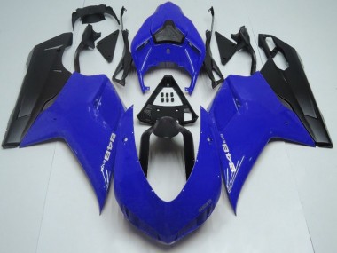 Descuento Carenados Moto Ducati 848 2007-2014 - Azul Negro Mate