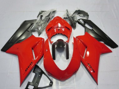 Descuento Carenados Moto Ducati 848 2007-2014 - Rojo Negro Mate